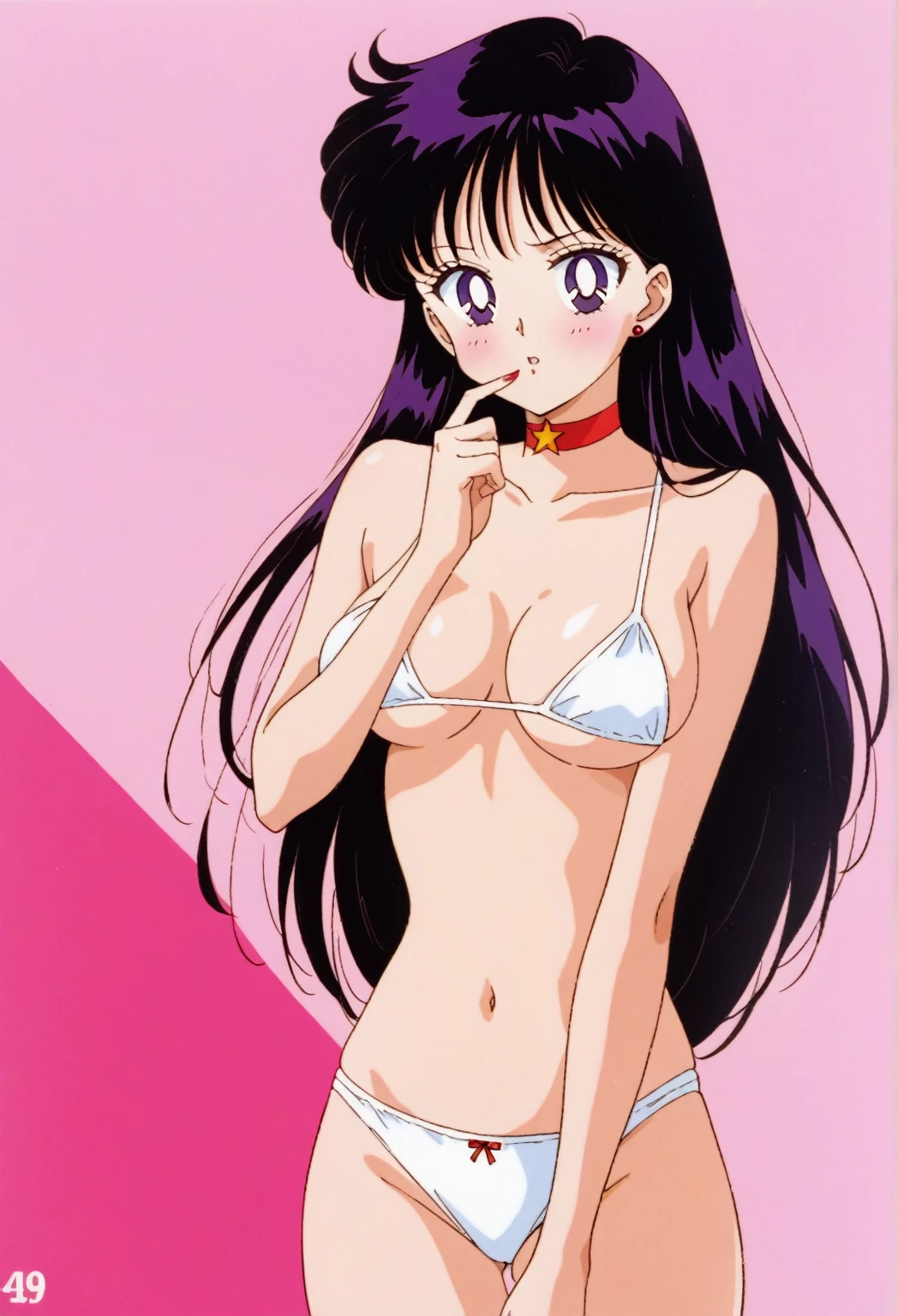 highest quality, masterpiece, 1 girl, shine background, looking at the viewer, portrait, light smile, shine, pastel colour, undressing, Button removed, white bra, white panties, ベッドルームのmasterpiece, highest quality