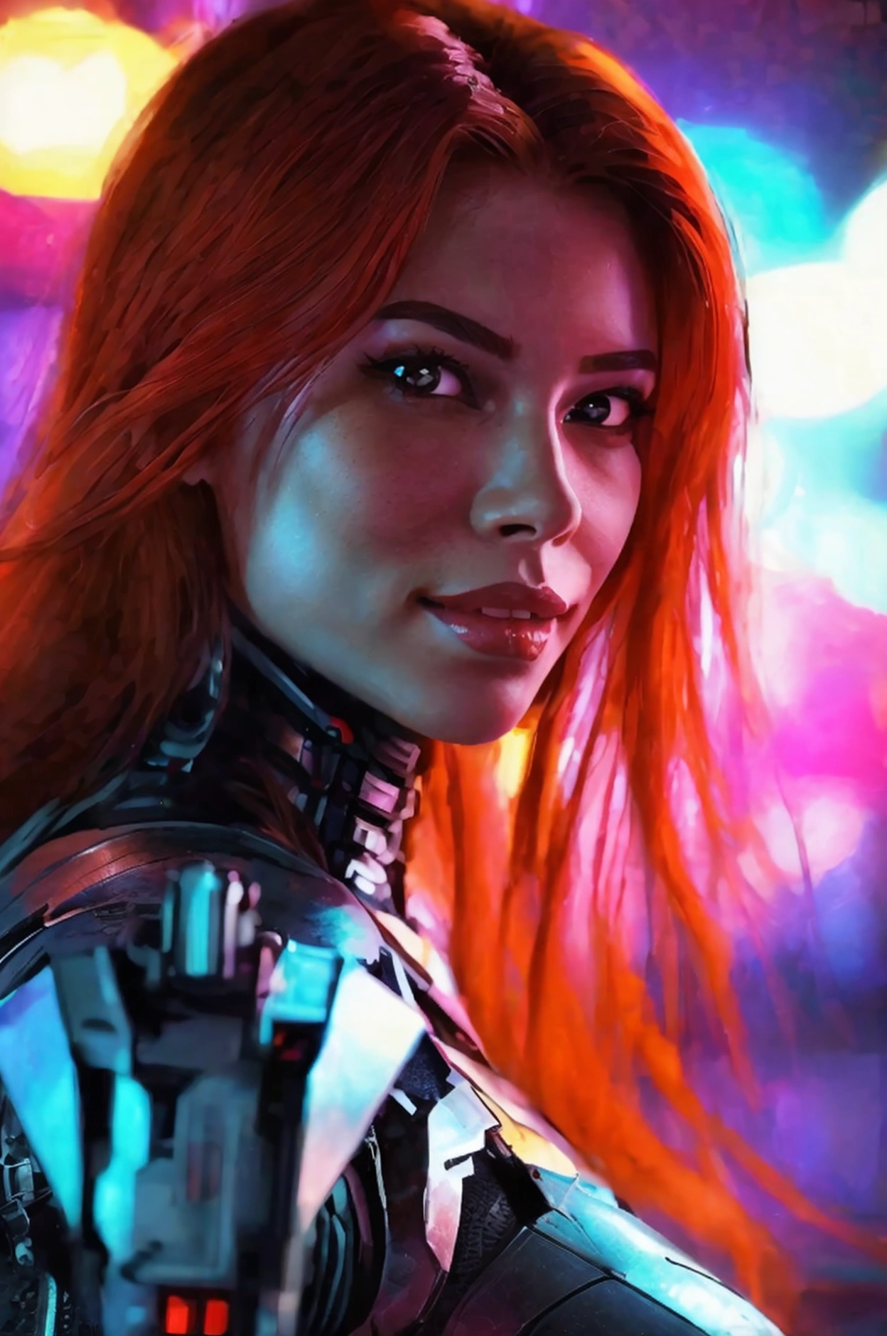 Beatiful female cyber-warrior, red long hair, very beatiful,assfrontview, smiling, neon, stipclub background, modern guns
1girl, ass, solo, breasts, looking at viewer, lying, on stomach, panties, thong, underwear, fakebreasts
