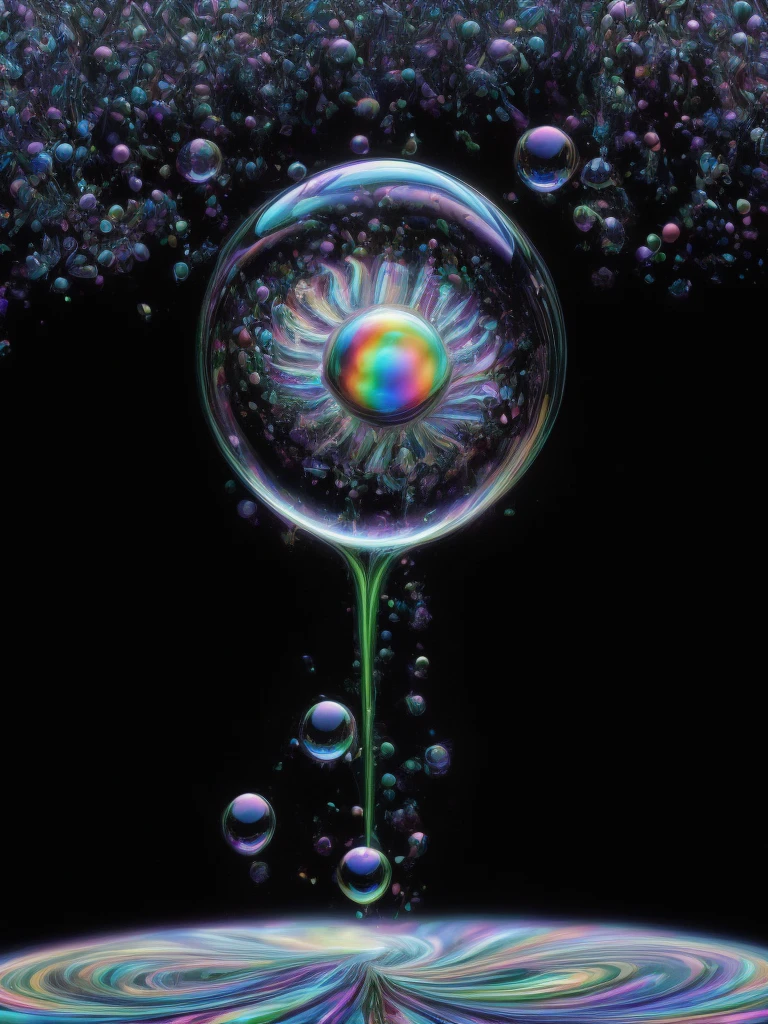 An image of light emerging from colors in a psychedelic dream, shimmering glass morphing out of colors, trippy vibrant colors, perfectly formed beautiful reflective bubbles, attention to detail on the bubbles and spheres, beautiful psychedelic digital art, pixel art, trippy colors, 4d mandelbulb psychedelics, glass like psychedelic landscape, intricate rainbow environment, psychedelic underwater brightness, neon colors, bright fluorescent colors, psychedelic trip, fluorescent psychedelic aesthetic, psychedelic vibrant colors, bright psychedelic neon colors, paint splattered backgrounds,swirling spirals and vortex, bright vibrant colors popping out from 3d glass spheres, Pixel Assets, Portrait photography, surrealism, Photorealistic, Hyperdetailed, Glass Morphism, Digital Art, Sparkle, Optical Illusion, Glowing Light, Reflection Light, Overexposure, Backlighting, Depth Of Field, Rotational Symmetry, UHD, High Details, High Quality, Super Detailed, Best Quality, Award Winning, Masterpiece
