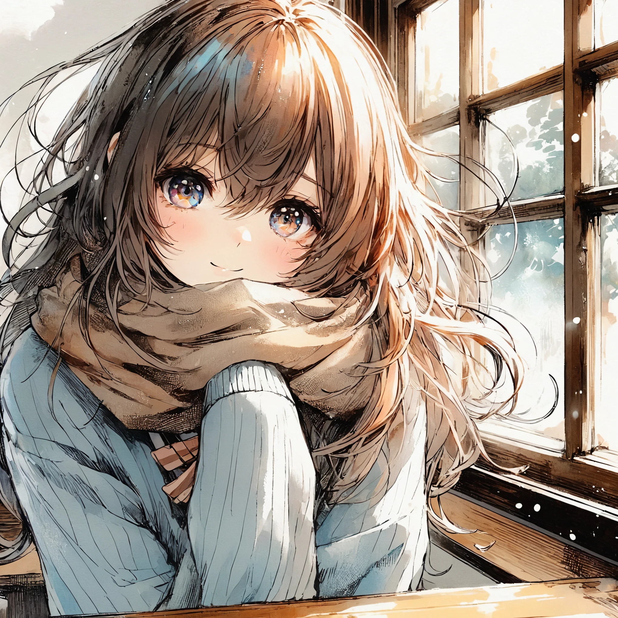 Official art using high quality hand drawn watercolor sketch techniques. (Best Quality,4K,8k, high resolution,masterpiece:1.2),super detailed, beautiful detailed eyes,Girl with beautiful eyes, everyone, beautiful anime girl , cute anime girl, SMOOTH ANIMATED ART , anime style, Elegant colors, soft writing , delicate beautiful eyes, wet iris, very shy , ( Beautiful big boobs:1.2), (correct hands:1.2)