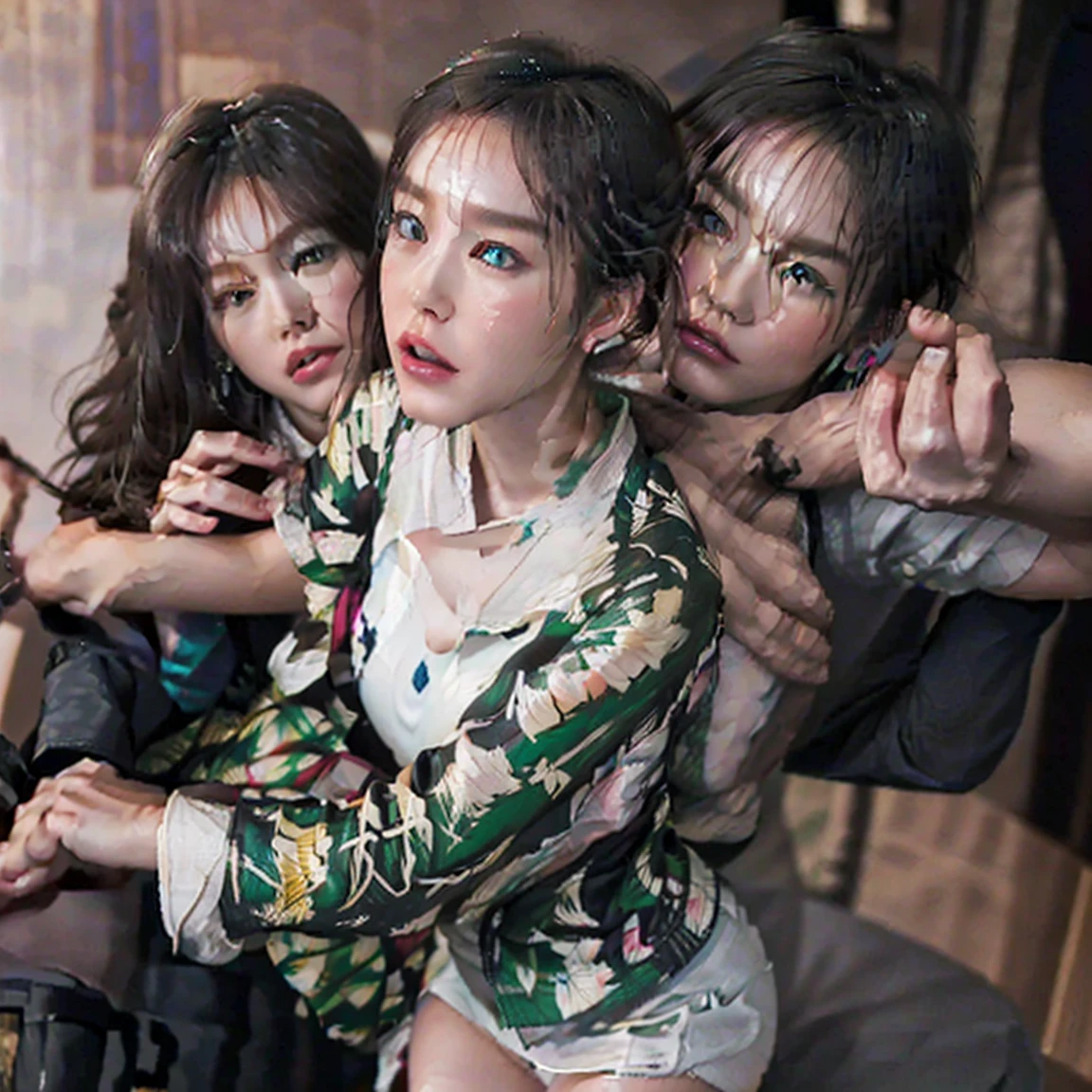 Raw photo、(((multiple girls))),((((6+girls)))),((((1000girls)))),(((10000girls)))、(((crowd shot))),((a baby face)),(((Adhesion)))、((Crammed))、((Packed))、elementary student、(Inside the crowded train)、(((6 years old)))、Women only、japanes、((Same height))、The same face、((A dark-haired)),Longhaire、1000 cute women hugging and loving each other、(((Large group)))、((chiquita))、sweating、A crowded train full of little girls