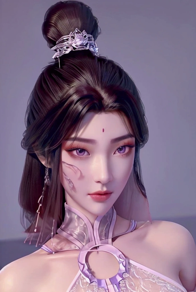  A gentle lovely Chinese beauty , Exquisite and sexy clavicle , Charming oval face,  double eyelids , Sophisticated peach eye ,  pink lips ,  Petite upturned nose ,  Bare Shoulder ,  focused face , closeup face, Ultra HD,  Super Detailed ,   full-body photo ,   ultra-thin translucent best ratio Four fingers and one thumb, JK mini skirt