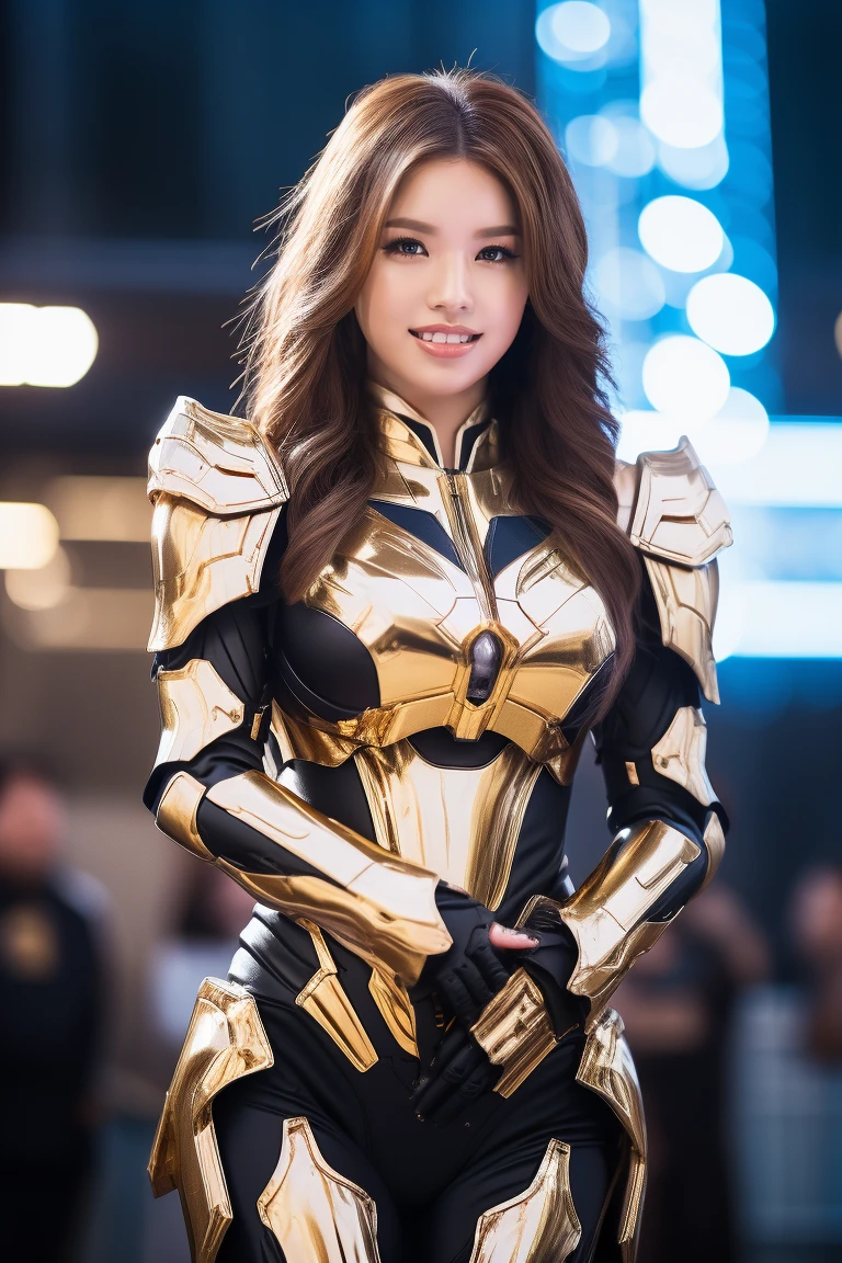 (High resolution,masterpiece,highest quality,Very detailed CG, anime, official art:1.4), realistic, photograph, amazing detail, all complicated, luster and luster,great many layers, 8k wallpaper, 3D, sketch, cute, figure,( alone:1.4), perfect female proportions,villain's daughter, (Fusion of dark brown cockroach and lady:1.4), (brown cockroach form lady:1.2), (brown cockroach woman:1.2), (Fusion:1.2), (alone:1.4), (evil smile:1.2), muscular, abs, (Cockroach brown exoskeleton bio insect suit:1.4), (Cockroach brown exoskeleton bio insect armor:1.2), (brown transparent cockroach feathers:1.4), (brown cockroach antenna:1.3),