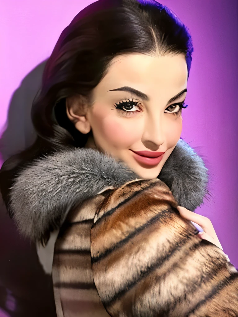 arafed photo of a woman in a fur coat posing for a picture, maria callas, judy garland, by Béla Kondor, old hollywood, beautiful face!!!!, by Albert Welti, beautiful face!!, beautiful face!, by Aurél Bernáth, by Eugeniusz Zak, by George Hurrell, very very beautiful woman