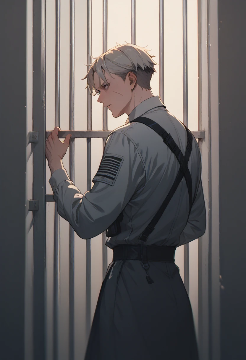 In jail sideview