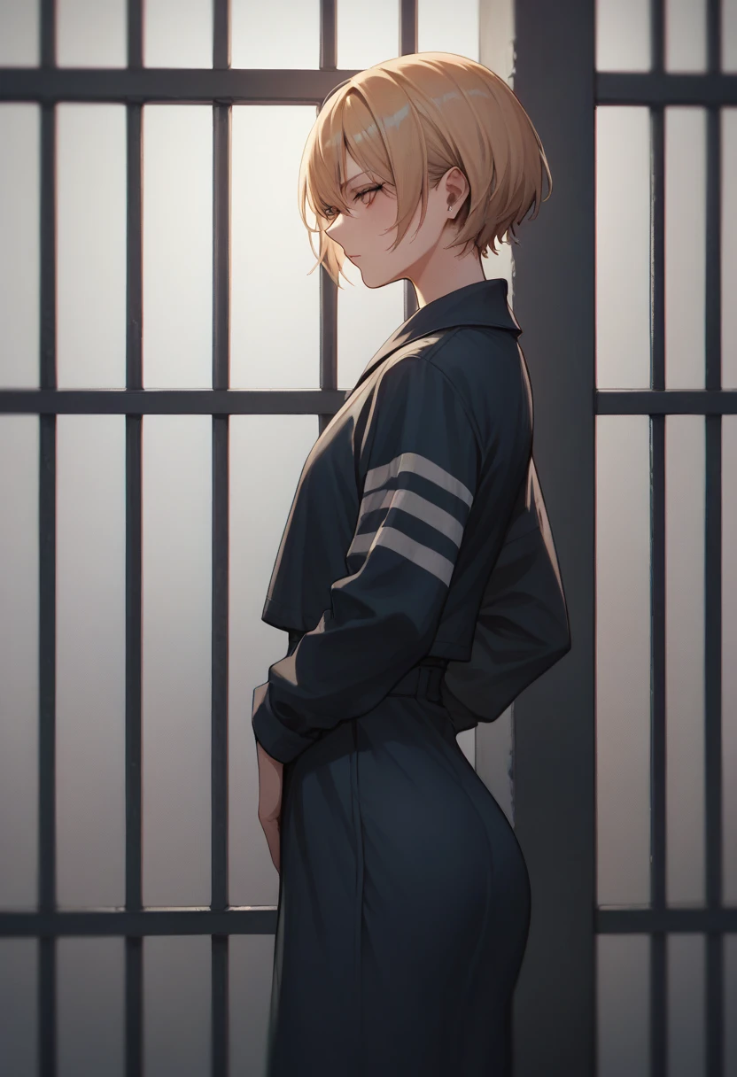 In jail sideview