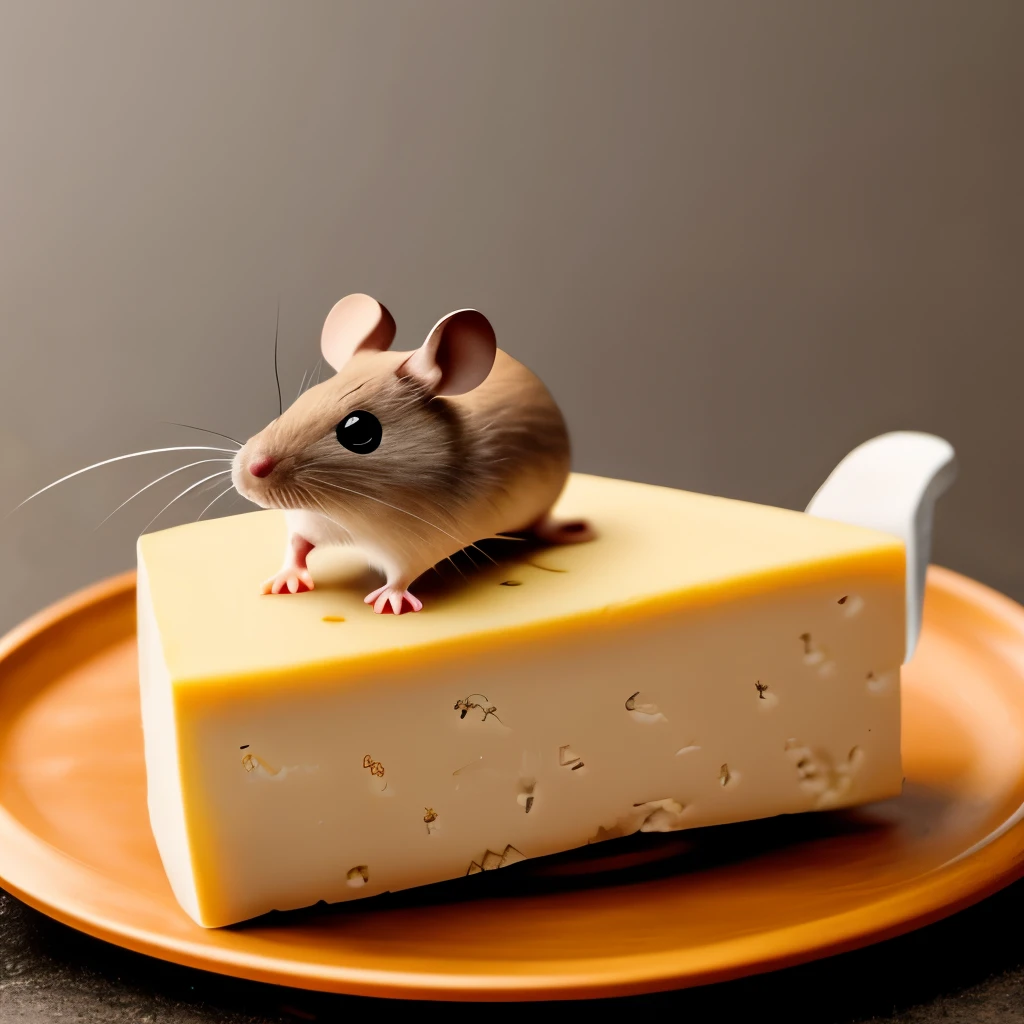 there is a mouse that is sitting inside of a piece of cheese, anthropomorphic cheese wedge, stanley mouse, anthropomorphic mouse, mouse, mouse face, dino mouse, stone art, rock painting, spotted ultra realistic, profile pic, mouse head, 5d, 5 d, r / paintedminis, rock art, & even a little mouse