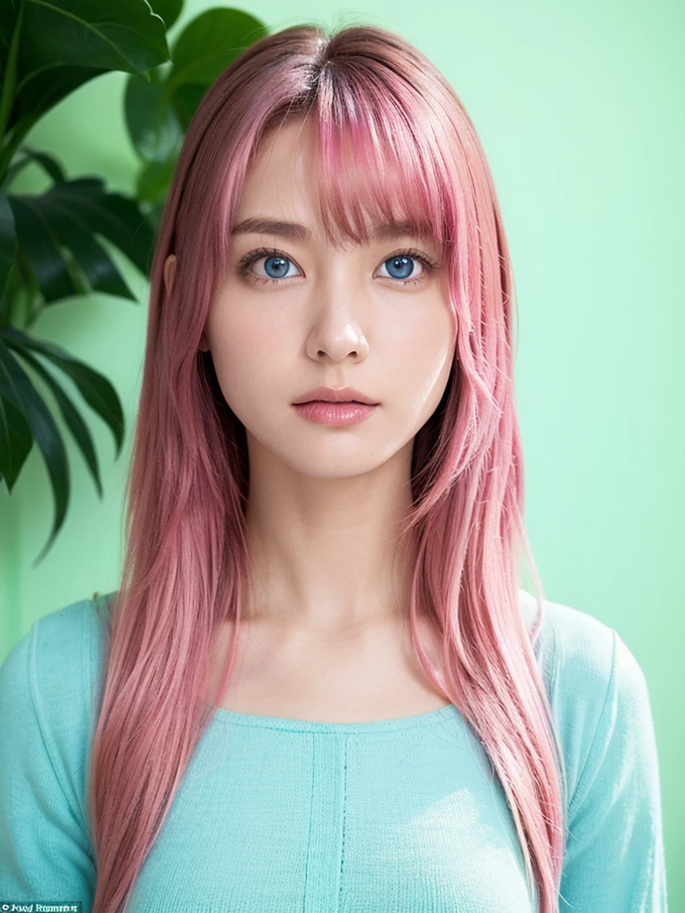 (Antique Style,  Girly : 1.2,  Pink Hair: 1.1,  blue eyes: 1.1, Big Eyes)Pleiadians