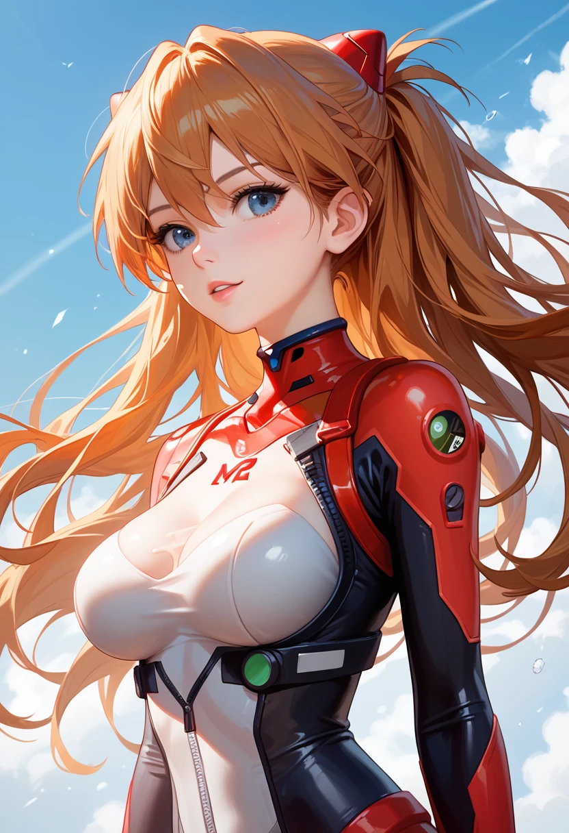  score_9, score_8_up, score_7_up,sauce_Anime,masterpiece,Best Quality,Absurd, high definition,Very beautiful,Ray_trace,
 1 girl, beautiful face,
Canglong_Asuka_Langley,bodysuit,Big Breasts