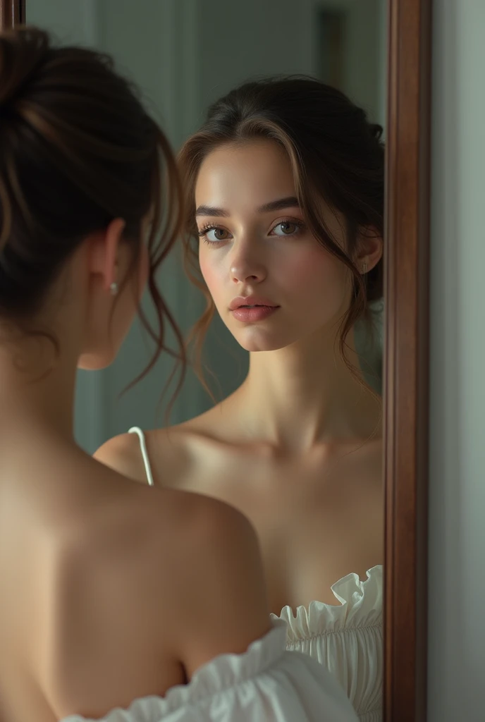 Certainly! Here’s a prompt for an image a girl is removing is her makeup