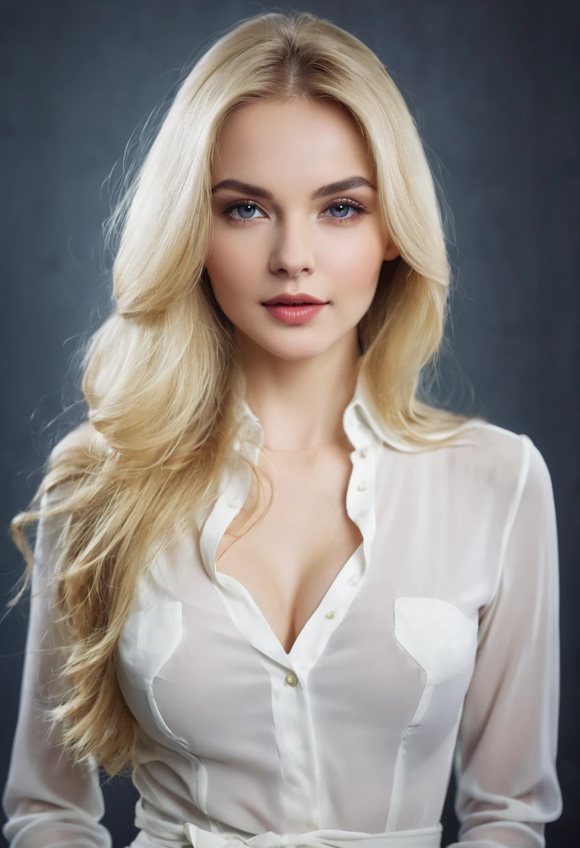 professional, (4k photograph:1.3) by (Welz-Stein Catrin:0.3), (Dittmann Anna:0.3), (Arian Mark:0.3), (Sharp focus:1.3), (intricate:1.2), high detail, wearing (tight shirt:1.2), beautiful detailed face, blonde, (attractive young woman:1.3), (seductive:1.1), (blushing:1.1), hourglass body shape, natural breasts, wide hips