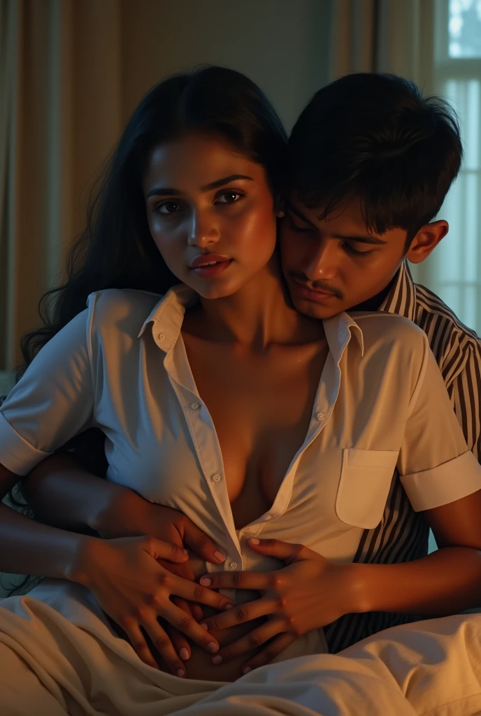 Closeup, realistic, uhd image, rich indian brother and indian sister