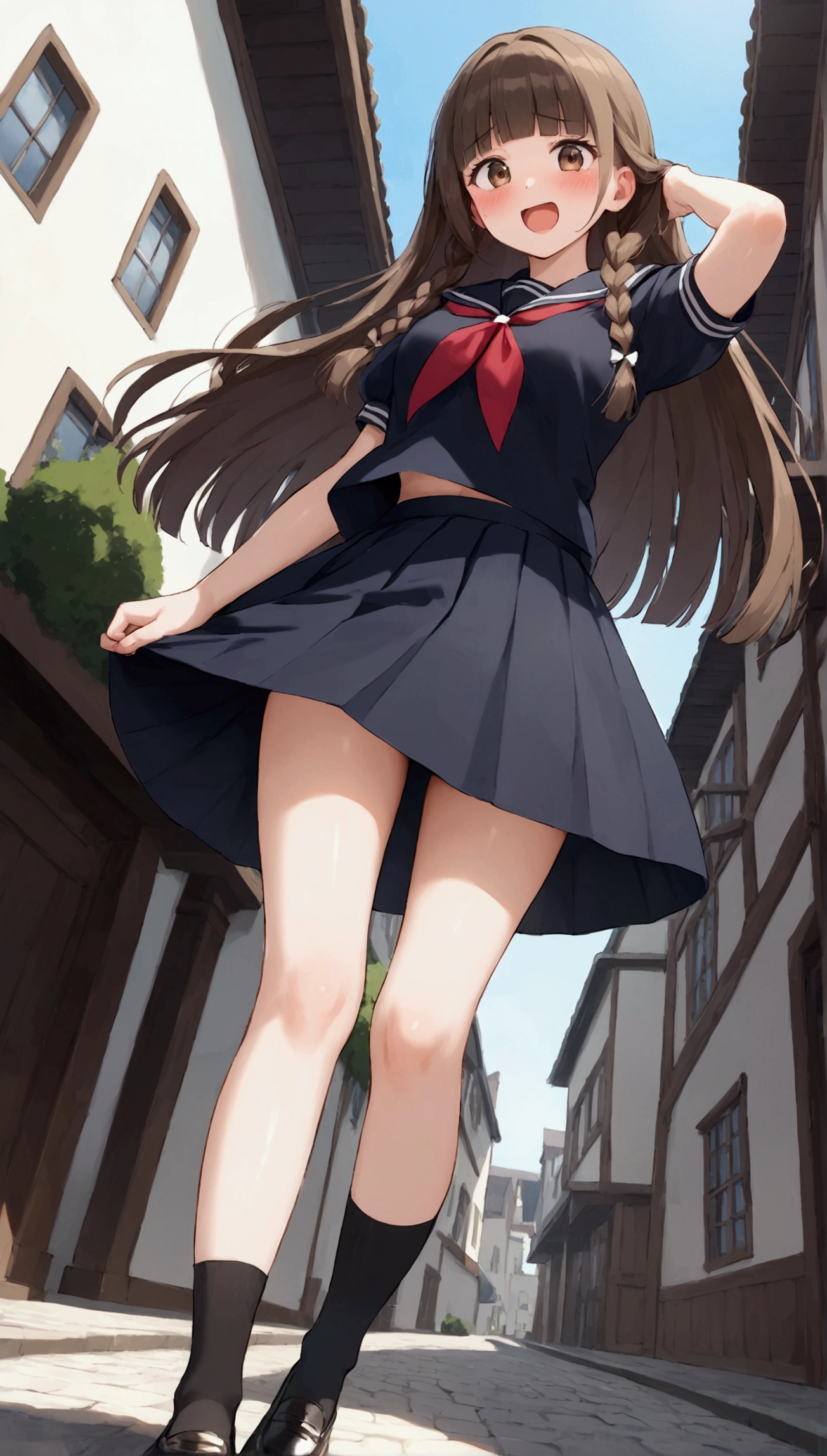 (masterpiece, best quality, extremely detailed, ultra-detailed),
BREAK
(1girl, solo, cute face, kawaii, face, a cute , happy, standing, 16-year-old),
BREAK
(long twintails, light brown hair, straight hair, brown eyes, medium breasts),
BREAK
(black thighhighs:1.3),
BREAK
(ribbon:1.5),
BREAK
(winter , Cardigan),
BREAK
(bow panties, white panties:1.3)