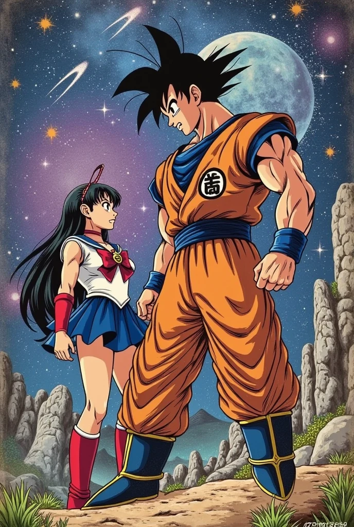 Goku e Sailormoon 