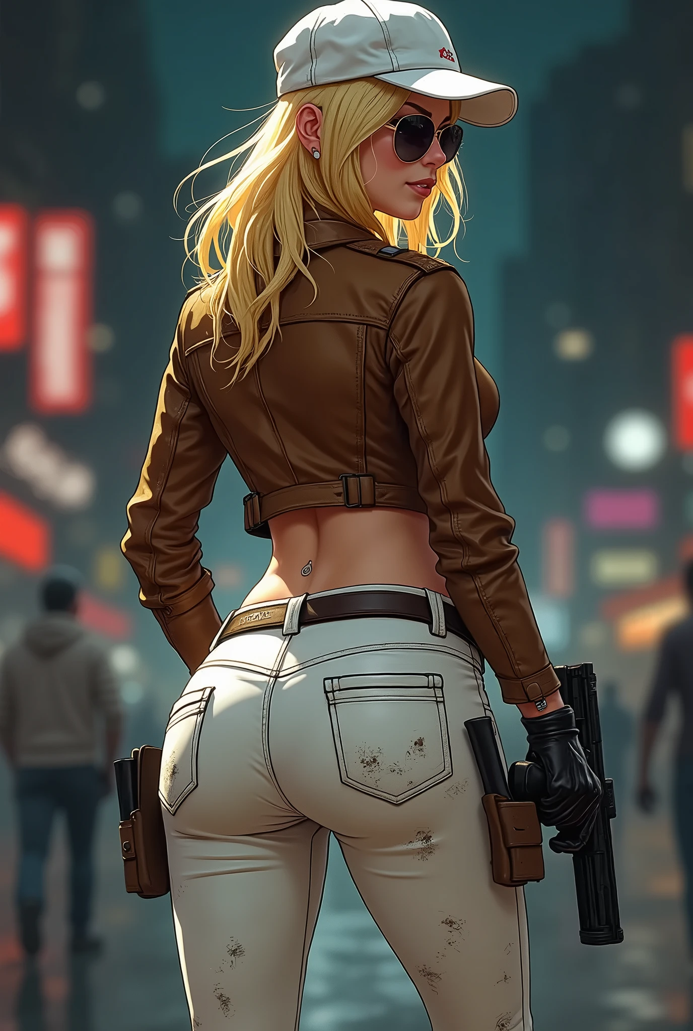 sexy slim girl with big ass and boobs, wearing a nazi black leather uniform, military hat, red band on left arm, sadistic smile, 8k, ultra high res, photorealistic, realistic, best quality, photo-realistic, 8k, raw photo, best quality, masterpiece, best quality, nsfw, ultra detailed, masterpiece:1.1, highly detailed epic concept art, digital painting artwork, perfect composition, vivid, colorful, cinematic, rule of thirds, majestic, detailed, sharp, painting, ((ultra high res)), ((photorealistic)), ((realistic)), ((best quality)), ((photo-realistic)), ((8k)), ((raw photo)), ((best quality)), ((masterpiece)), ((ultra detailed)), ((perfect composition)), ((majestic)), ((hyper detailed)), ((realistic)), blonde hair, blue eye, dungeon and chain as background, high heel,