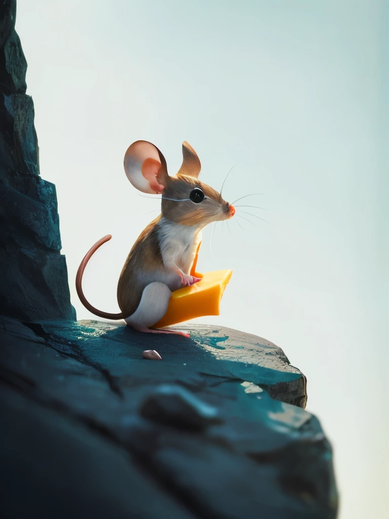 there is a mouse that is sitting inside of a piece of cheese, anthropomorphic cheese wedge, stanley mouse, anthropomorphic mouse, mouse, mouse face, dino mouse, stone art, rock painting, spotted ultra realistic, profile pic, mouse head, 5d, 5 d, r / paintedminis, rock art, & even a little mouse