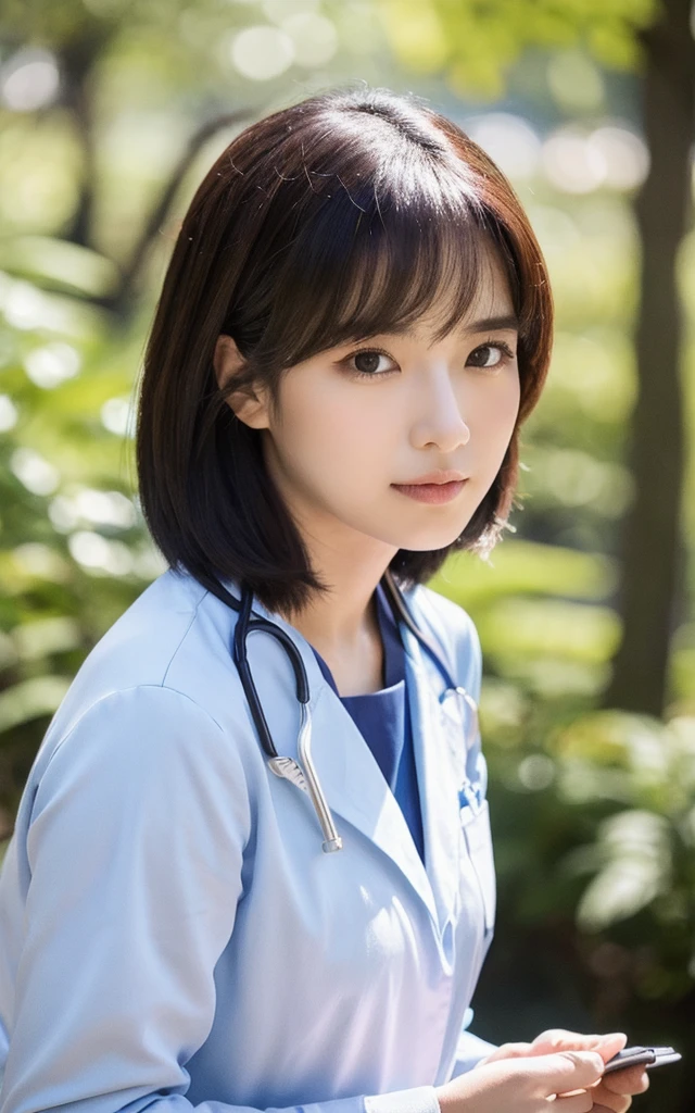 Highest quality、masterpiece、High sensitivity、High resolution、Detailed Description、Slender women、Glasses、Nurse uniform、