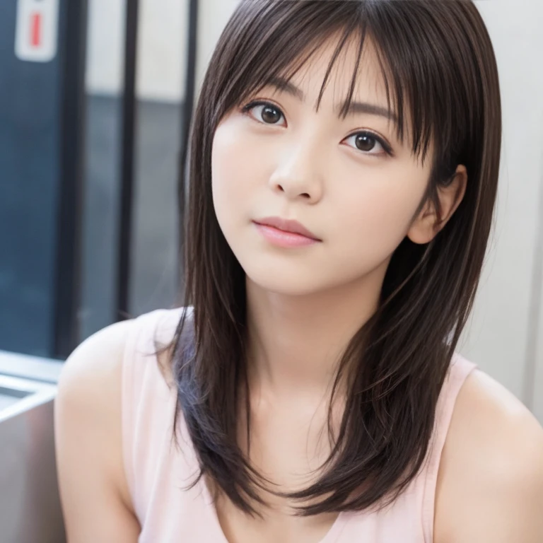 (8K、RAW photo、highest quality、masterpiece:1.2)、(realistic、Photoreal:1.37)、Super detailed、ultra high resolution、1 girl、see the beholder、beautiful and detailed face、laughter、narrow、(slim waist) :1.3)、shirt、beautiful and smooth skin、skin texture、floating hair、professional lighting、I photographed the whole body,((NSFW)),((NSFW)),