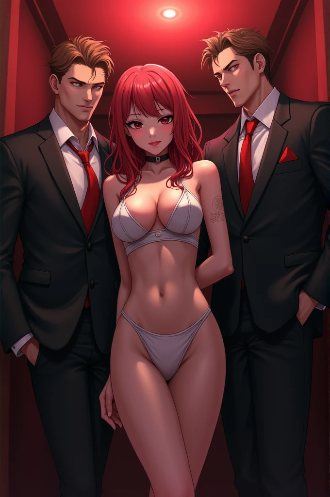 ((masterpiece of anime television)), (enfoque medio cuerpo), anatomically well made, pareja chico y chica adultos, varias poses juntos, mutual attraction., chica cat, pelo largo blanco o plateado, radiante iris eyes brillan del ojo verde:0.5, boy pelo corto bicolor, rostro masculino, The eyes are also bright red and radiant black.:1.1,  -auto..