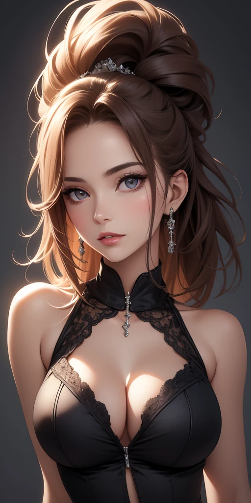 (best quality: 1.2), solve it completely, (actual, actual photo: 1.37), portrait, 8K RAW photograph, Career Arrest, UHD and beautiful, Image wallpaper, super detailed, Large file size, Ultra-detailed beautiful girl, Very detailed face, Ultra-detailed eyes, Contoured eyes, The skin texture is delicate, Each feature is carefully displayed, Fine finger contours, The shape of the nose is very precise, Expressive lips, Sexy lips, super-detailed lips, perfect anatomy, The background is not blurred, A story, twenties, cute girl, actual, super detail, UHD, Octane Render,
