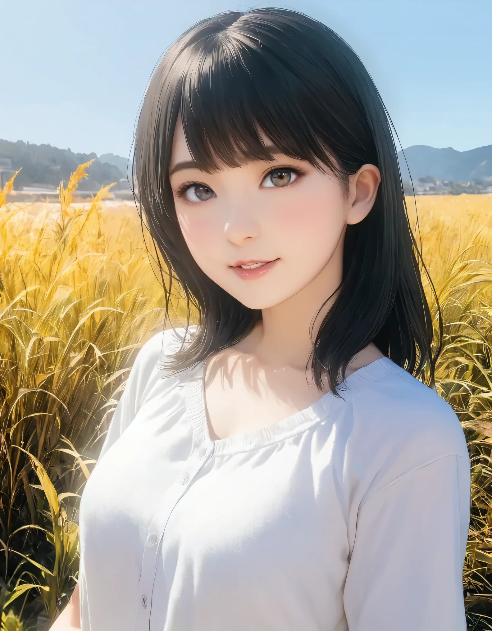 (best quality, 8k, high resolution:1.2), 1girl, Basking in the sun