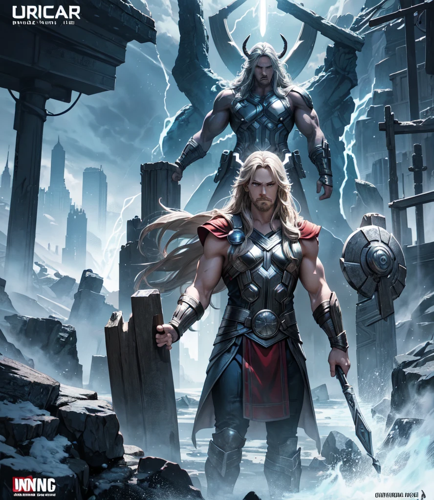  create an image model of Thor from Norse mythology (Don't use UCM templates and/or comic books )