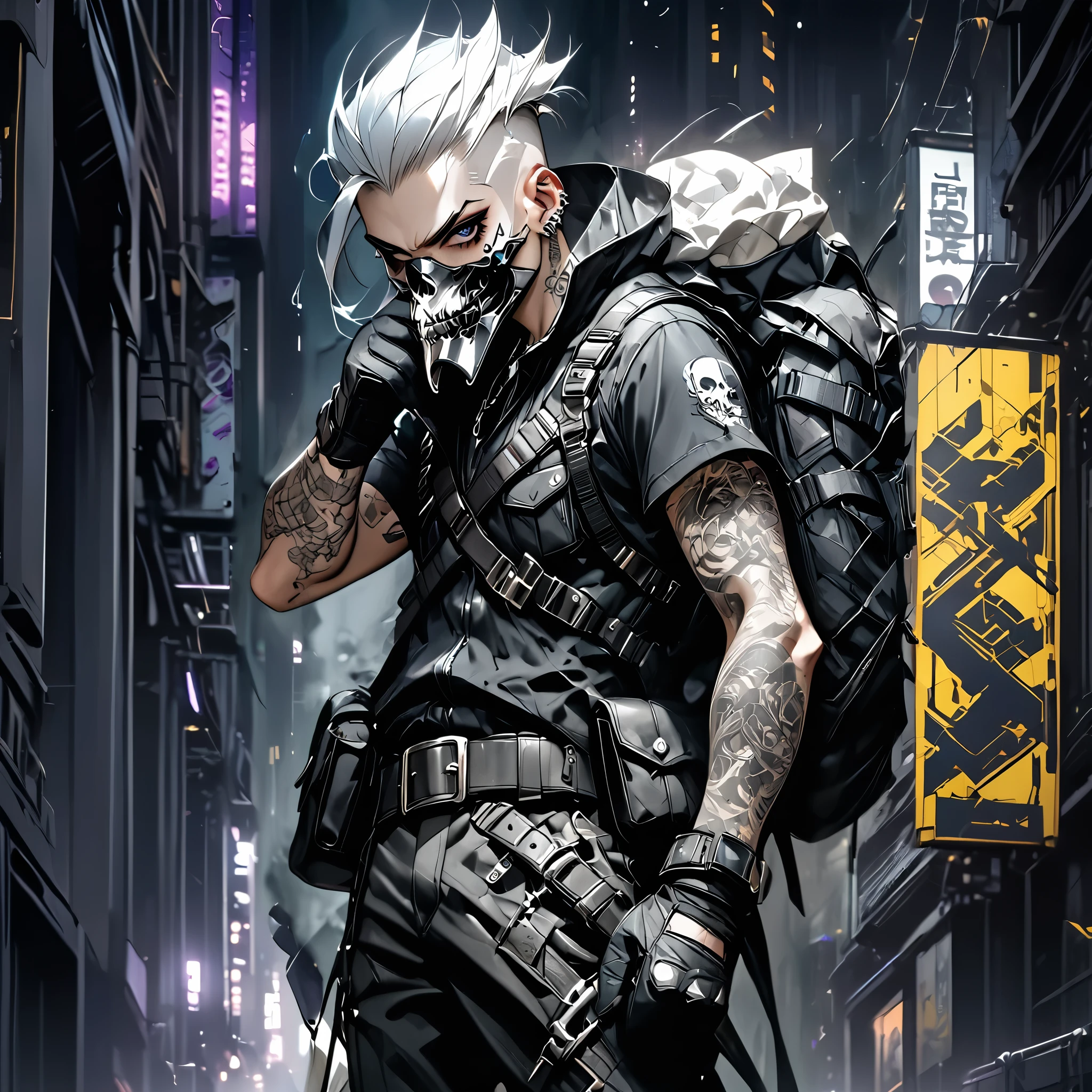 cyberpunk nightcity backdrop