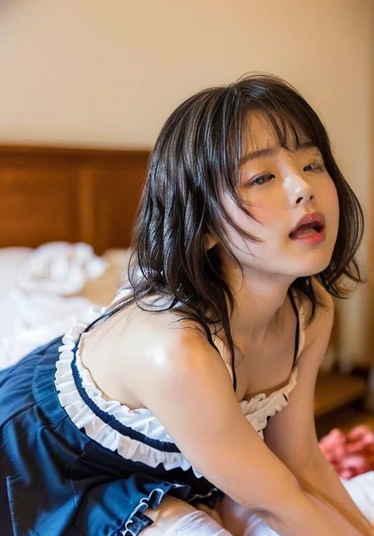 Japanese,11 years old,Teenage Girls,cute,Primary school students,Private elementary school,city,Spread your legs,Sitting,Small and dirty room、Cleavage、((White underwear))、(((Wet underwear)))、Cotton panties、(((night)))、(((Dark Room)))、(((窓の外はnight)))、((Prostitute))、((Sweaty skin))、(((Sexually excited face)))、On the bed、On all fours、Small breasts