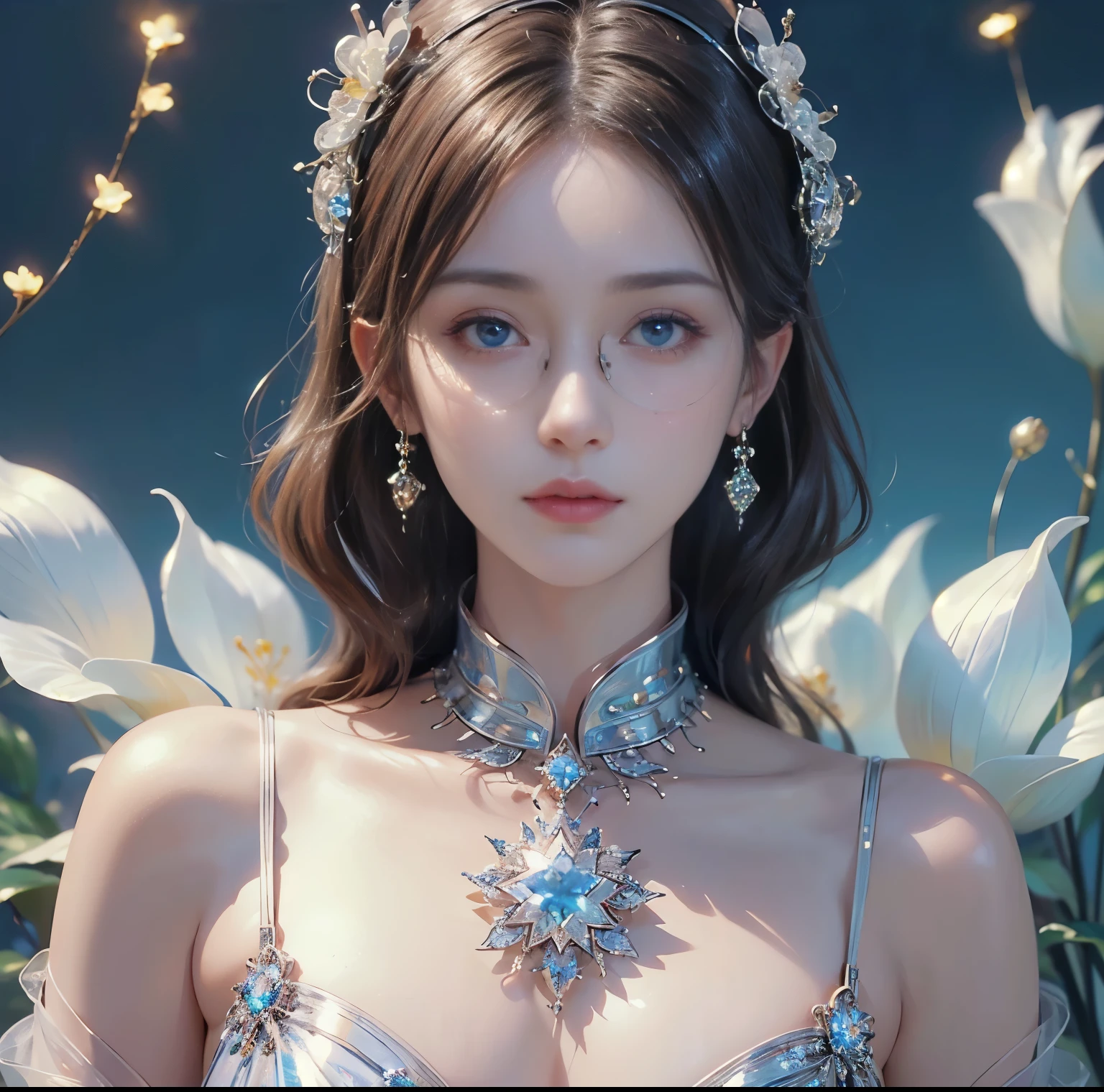 (lose-up of Hands:1.3), ultra-detailed, V0id3nergy, Raw photo、(Realistic)、(masterpiece)、(Highest quality)、(High resolution:1.37)、(8k)、(Perfect Anatomy:1.5)、(Beautiful Eyes)、Beautifully detailed face、View your viewers、One Girl、(A crystal ball is floating above two palms placed side by side.)、Anatomically perfect hands and fingers、A confident smile、magical realism、(Focus on beautiful fingers)