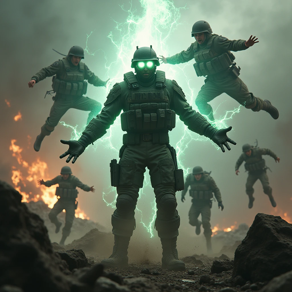 photo of (TwinRealms:1), epic composition, cinematic lighting, Incredible Heroic Soldiers of the (PromptHeist:1)