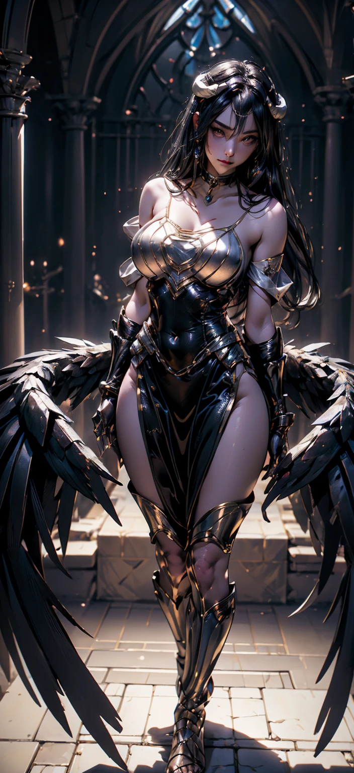 Beautiful looking mosquito woman, futuristic monster, super big breasts, monster armor, muscular body, ((monster shell micro lingerie)),