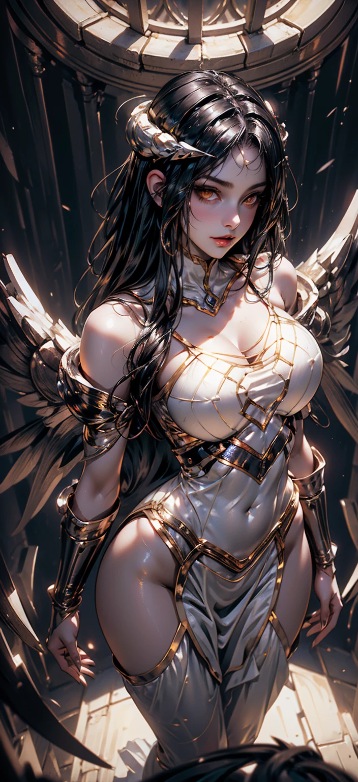 NSFW、masterpiece, Highest quality, (1 girl)、8k、(Bee Cosplay)、wack、Bad guy、High leg leotard、Nipple swelling、Crotch line、A pose that attacks the viewer、Smirk、Drooling、