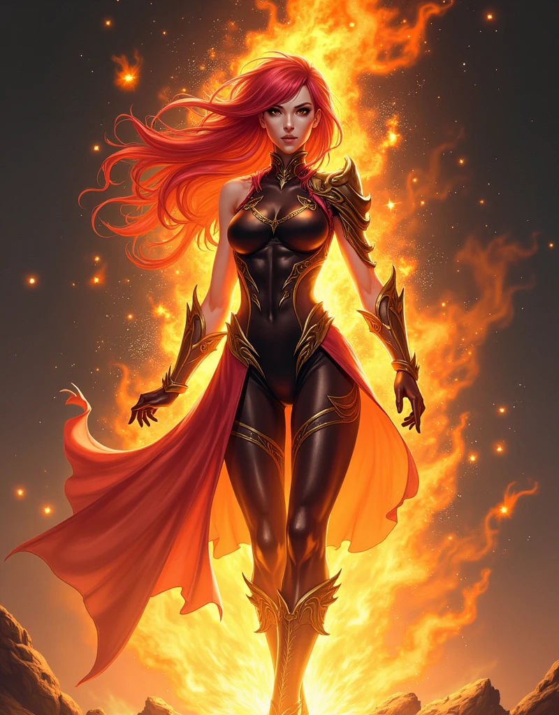 Starfire in dark fantasy stile