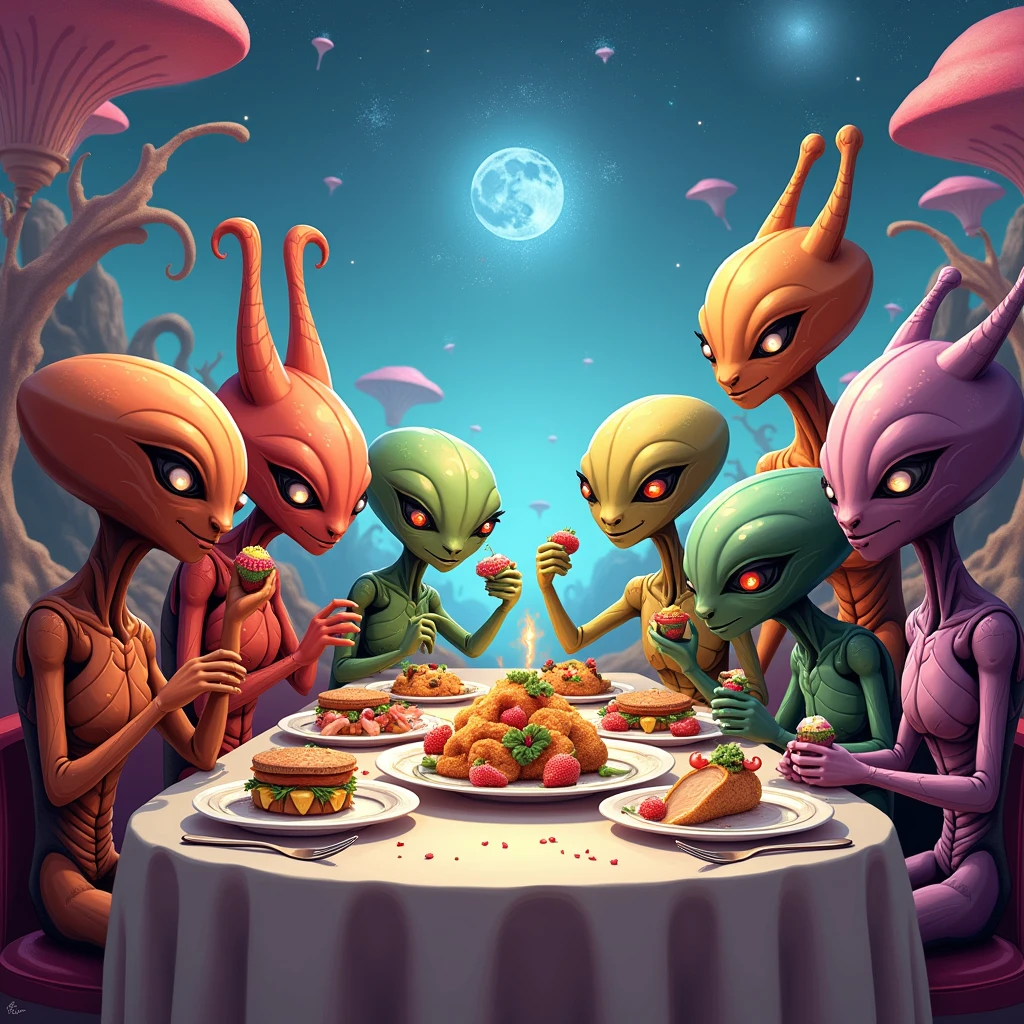 A group of atog creatures sitting at a dinner table, atog, auratog, atogatog, chronatog, foratog, phantatog, psychatog, lithatog, atog, thaumatog, necratog, atog atog atog atog atog atog, high detail