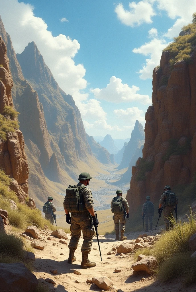 Rough terrain: Indicates occupying high and sunny spots ; if the enemy has already taken the position, recommend retiring .