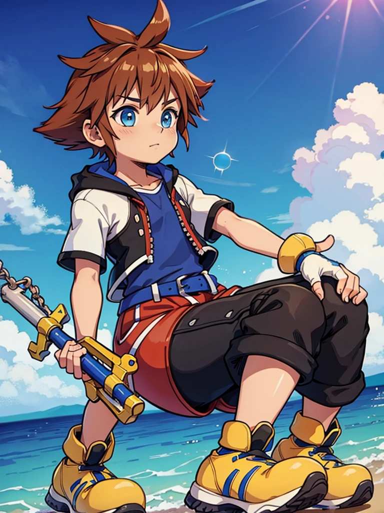 Sex,Erect penis,Wide open mouth,Drooling,Sweaty,Bodybuilder,Six Pack,Big muscles,(An erect penis bigger than your arm:1.8),(Six Pack:1.6),Painful expression,13-year-old boy,Ahegao,A face contorted in pain,kingdom hearts sora,Hyunckel from The Adventure of Dai
