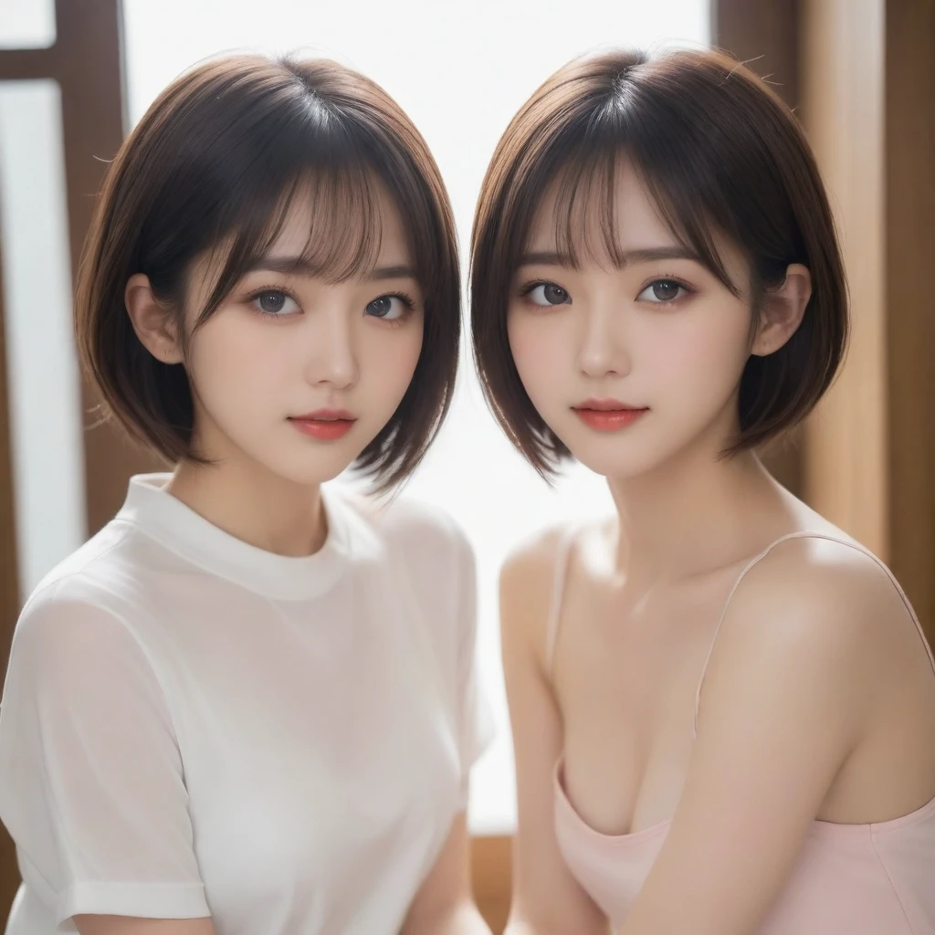 (in 8K、RAW shooting、top-quality、masuter piece:1.2)、ultra-detailliert、ultra res、(realisitic、rialistic photo:1.37)、portlate、high-definition RAW color photography、Professional Photography、highly detailed and beautiful、ighly detailed、8K Picture Wallpaper、amazing detailed、huge filesize、Official art、Highly detailed CG Unity 8K wallpapers、highly detailed beautiful girl、extra detailed face、extremely detailed eye、highlydetailed skin、extremely detailed fingers、highly detailed nose、very detailed detailed mouth、Perfect Anatomy、细致背景、Detailed clothing、((1a person々Girls and strong guys1a person))、(20:1.2)、in her 20s、Cute little girl s、Realistic body、小柄、de pele branca、glistning skin、Slim body、A dark-haired、((Straight and shorthair))、((Shaggy hair))、(bluntbangs: 1.5)、kawaii faces、Lifelike face、Delicate eyes、Sauce order、((Stylish office))、((Officelady))、(((no-bra)))、(((blancheYThe shirt)))、(((The woman's shirt was taken off.、Female breasts are exposed.)))、((Black mini skirt))、((Black stockings))、((standing athletic pose))、((Man hugging woman from behind、fullnude、Grabbing a woman's breast))、((Men with all-back hair1a person))、((Female arm placed on man's neck))、((opens legs))、((FULL BODYSHOT))、((Woman turns around and kisses man))、((Men and women having sex))、((Sexy Bose))、耳Nipple Ring、a necklace、cowboy shot、((sideways Facing))、Contrapo、动态照明、((D cup with firmness))、((Look behind you))、