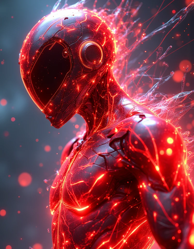 (masterpiece:1.2,EXCEPTIONAL QUALITY ,Mirronish, cinematic experience , Best illustrations :2.0,Super detailed.2.0),16k, wallpaper,(translucent man :2.0),( he is projected as a hologram on the fight arena:2.0), (fight:2.0), (in a battle:2.0), (cyber warrior:2.0), (Gray Hair), (red android style hologram costume:2.0), (A android style costume:2.0), (shortcuts:.2.0), (a cyber helmet:2.0), (3D isometric illustration :2.0), (Vivid lighting:2.0), (Upper body close-up:2.0), (Detailed helmet:2.0), (dynamic fight:2.0), (hologram cyber data spreading in the air:2.0), (The background is a hologram line:2.0), (cybernetic armour:2.5), MECHA CYBER SHINY ARMORED SUIT, A PAIR MECHANICAL GUARD ARMOR:1.4), (MECHA HELM:1.4), (DRAGON GUARD ARM, GLOVES), (MECHA CYBER SHINY ARMORED SUIT, A PAIR MECHANICAL ARMOR:1.4)