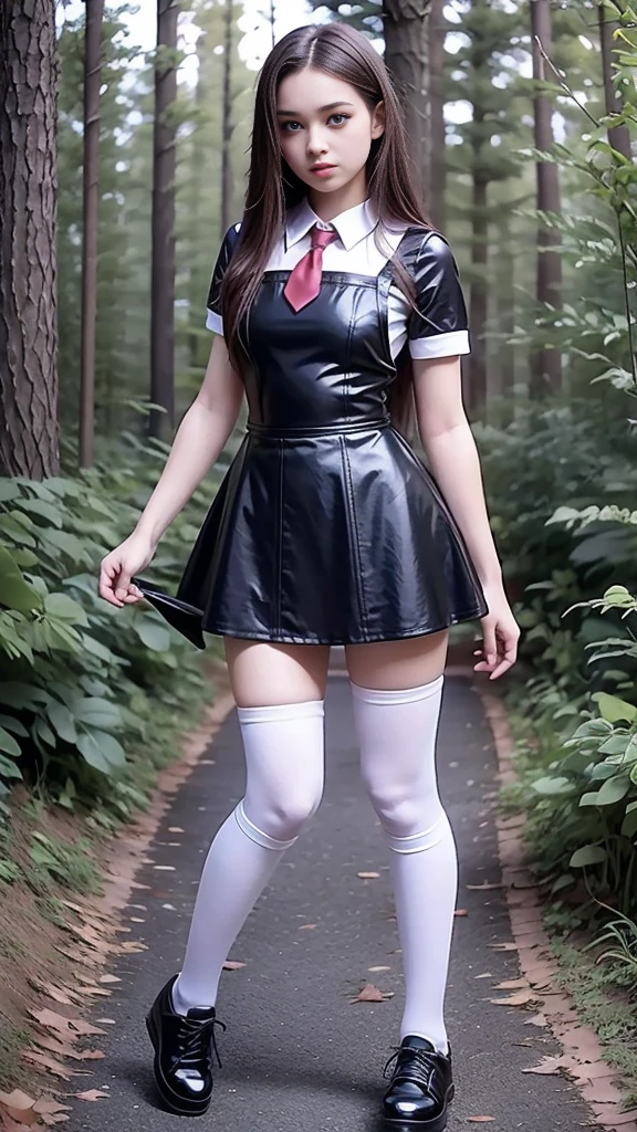 cunt nature forest fairy tale cosplay anime lifts her skirt vagina