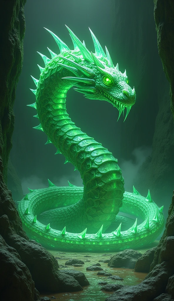 green color jujutsu kaisen style curse snake