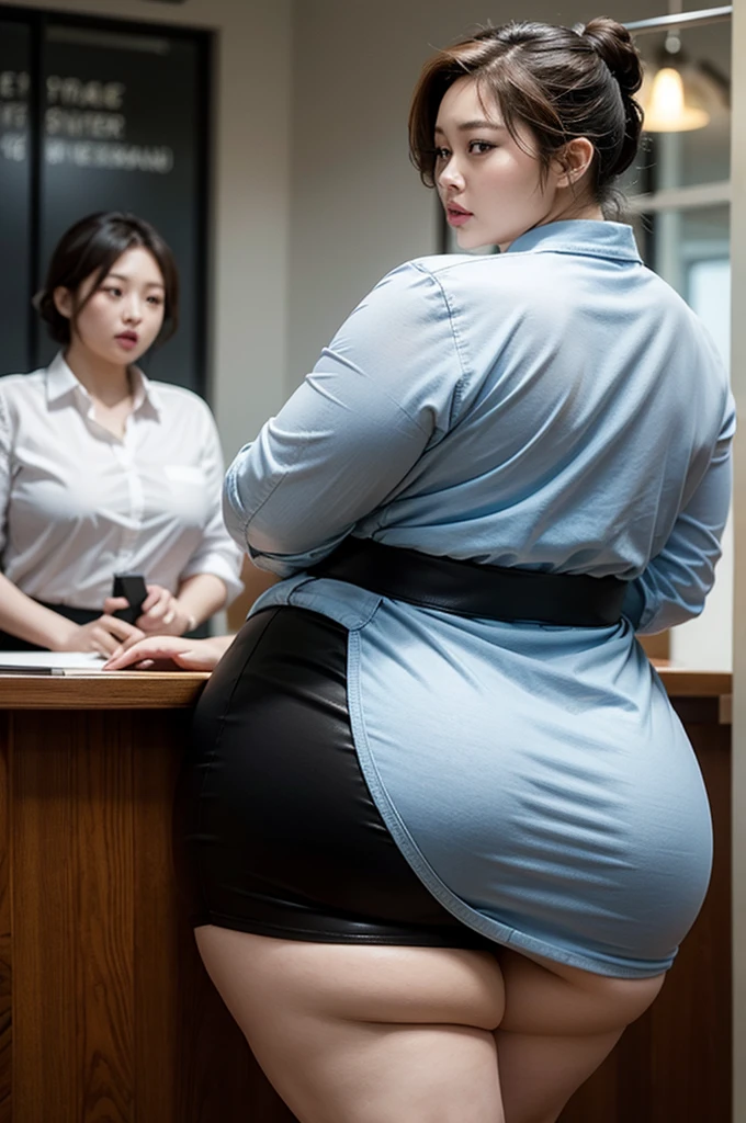 {best quality}, {very aesthetic}, {ultra-detailed}, nsfw, Overweight, Extremely fat, Chubby, Japanese woman, police officer, police costume, in the Police station, fellatio, lick penis with tongue, kneeling,