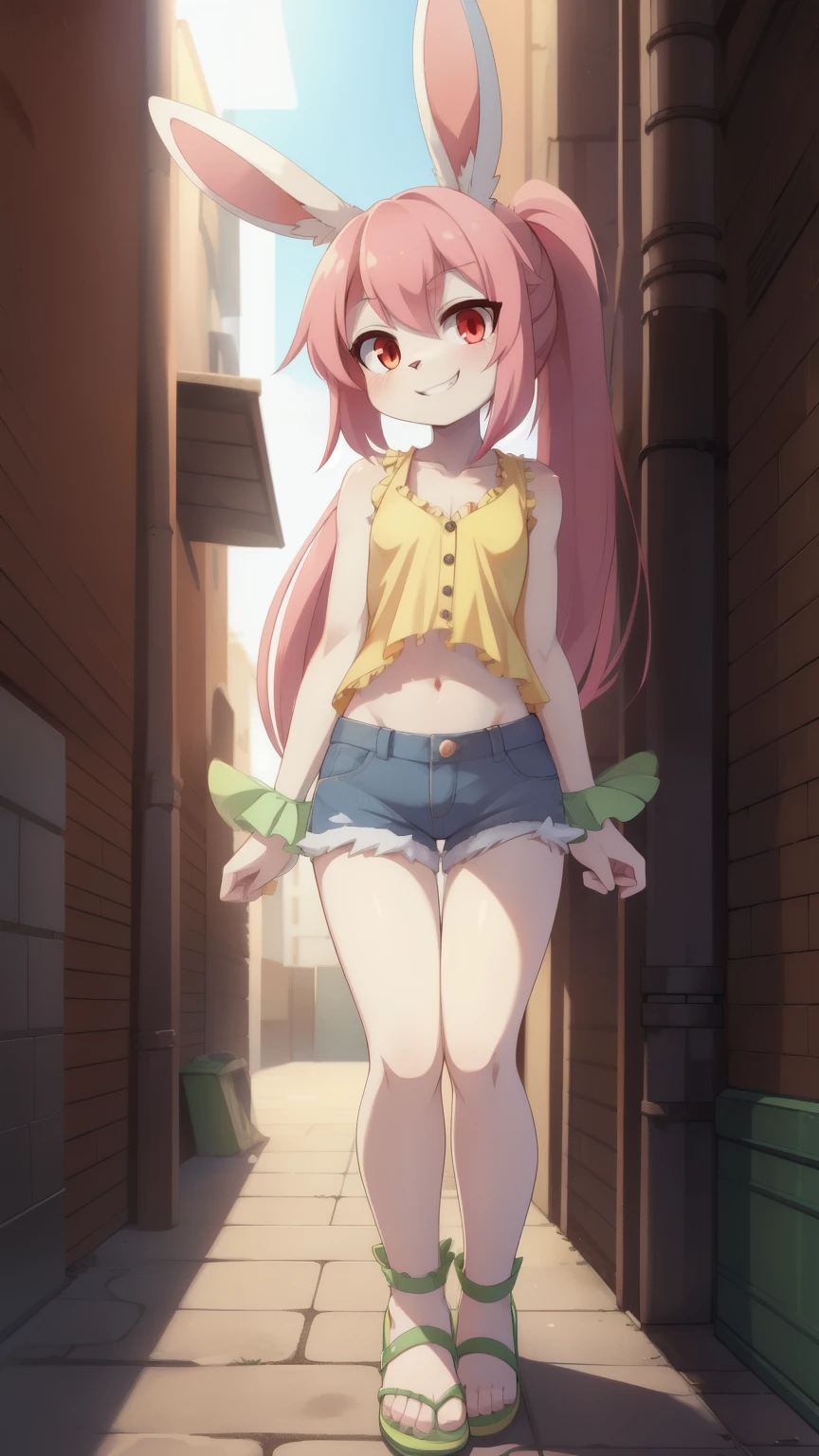 (masterpiece), Highest quality, One Girl, 8-year-old girl, pretty girl, Flat Chest, Black Hair, Very long hair, She is looking towards the viewer, She is wearing a bright red leather collar.,
She is wearing a white mini dress, Pure white clothes, Clothes without collars, The dress is sleeveless, exposing her bare shoulders and collarbones., The material of her clothes is very thin, The dress is see-through, The naked body is clearly visible, Her nipples are pressed against the fabric of her dress, Erect nipples, Nipples are visible,
Not wearing a skirt, Not wearing a bra, Not wearing panties, The hem of the dress is very short, The lower half is naked, She is exposing her waist, her belly button is visible, her pussy is visible, She purposely shows off her pussy, The crotch line is visible through the fabric, she has no pubic hair,
She stands with her legs spread, Open your knees, Wearing a straw hat, She is barefoot and wearing sandals,
Very shy, blush,
She is walking around the city, Standing in a crowd, Handbags,
