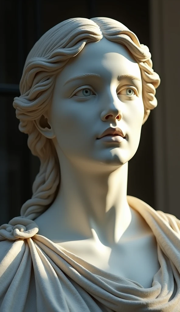 Semi-nude art statue
