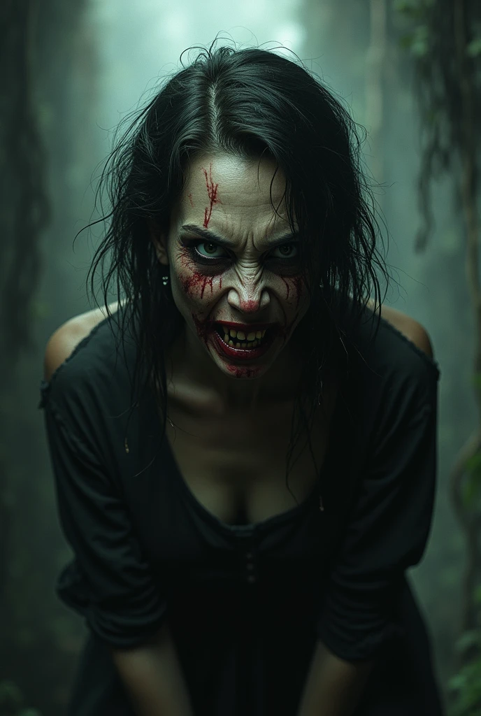 A zombie-looking chick