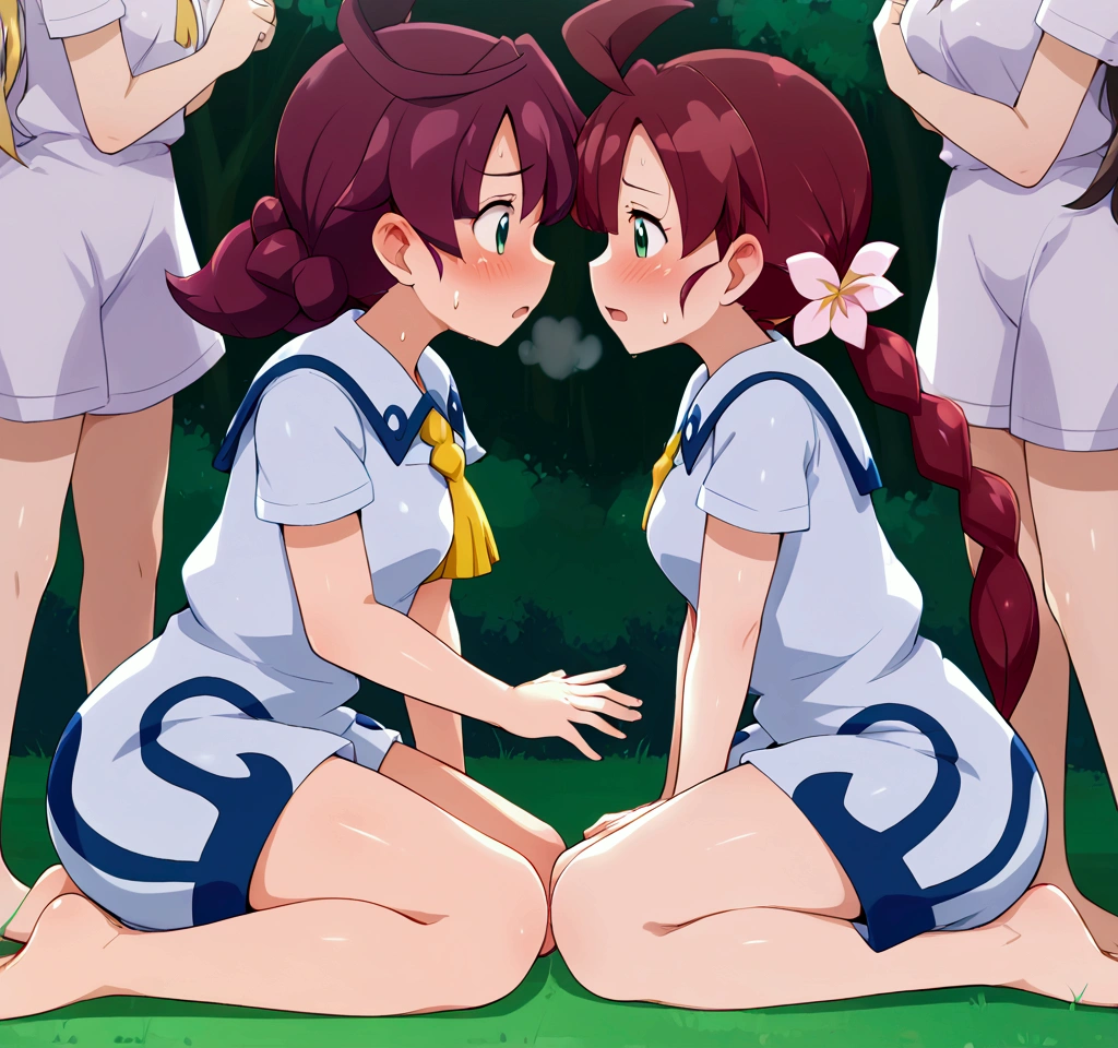 Anime, huge breast, nipple insertion