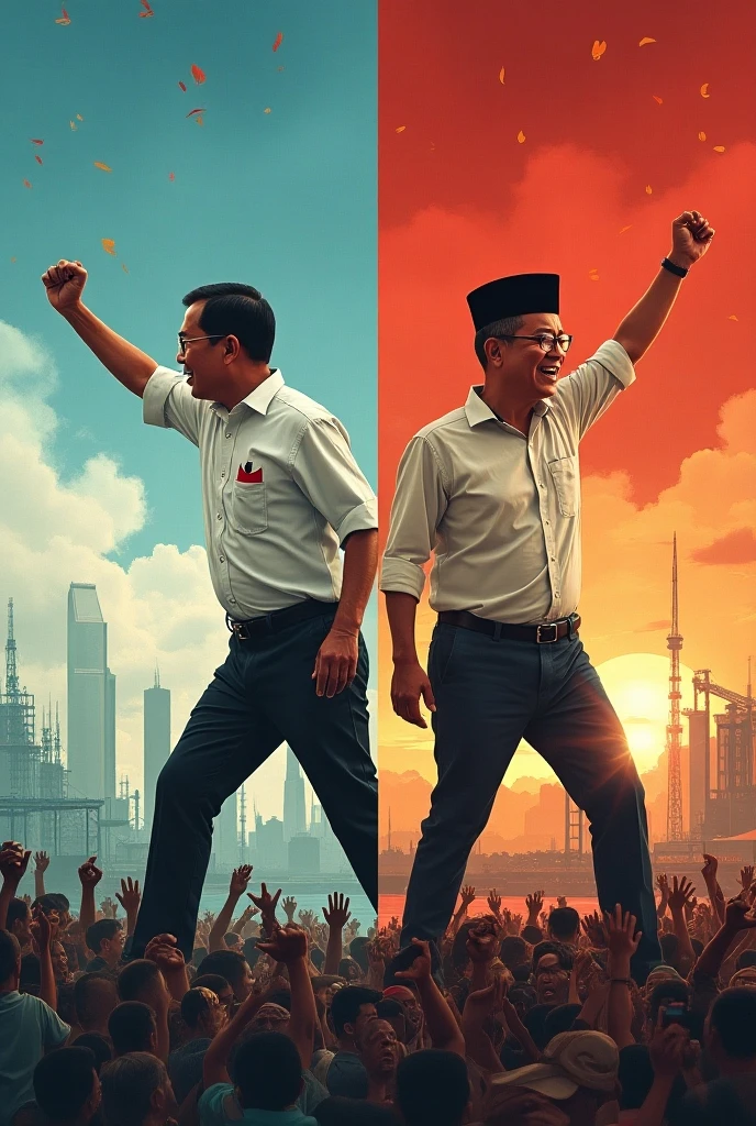 I want to be with Narendra Modi with Han Duck-soo
There should be a teenager boy in the middle
sidhant should be written on his t-shirt And you want Korea flag, Indian flag, adjust the background as per your choice, it should be a little purple and orange.