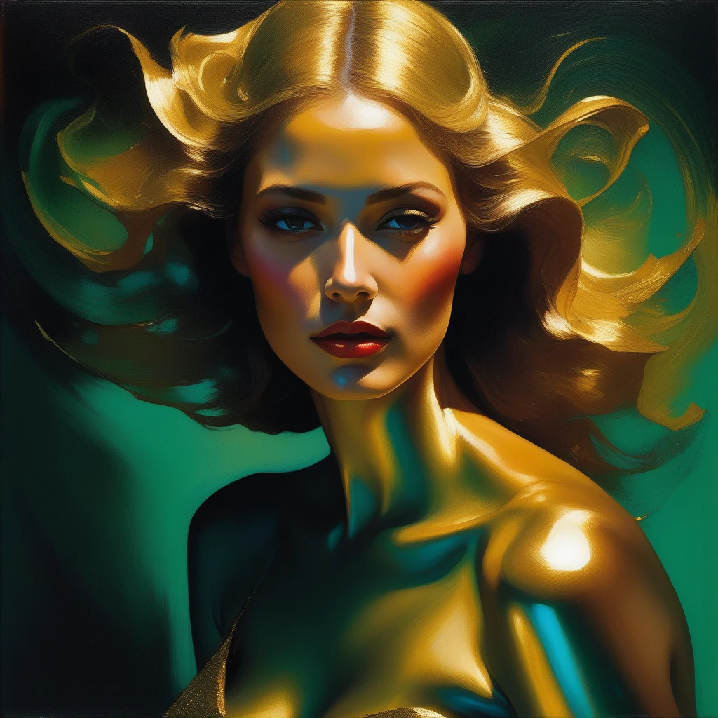 Abstract Nude Woman Painted in Gold and Green Paint, by Sam Spratt, Alberto Seveso and Dan McCaw, Behance Favorite, Behance. Polished, by William Berra, Best of Behance, by James Paick, by Alberto Seveso, Saatchi Art, Masterpiece; Behance HD, Kai Fine Art, Detailed Facial Structure. Non-Representational, Colors and Shapes, Expression of Feelings, Imaginative, Highly Detailed Dancing on the Sun with Sheer Veils, Imaginative Script, Director: Aaron Douglas, Director: Hugh Hughes, Nude Woman Dancing, Director: Robert Peak, Illustration!, Angus McBride, Inspired by Raymond Leech, Laurent Durieux, (Asaf Hanuka), Inspired by Art Frahm, Elegant Dance on You