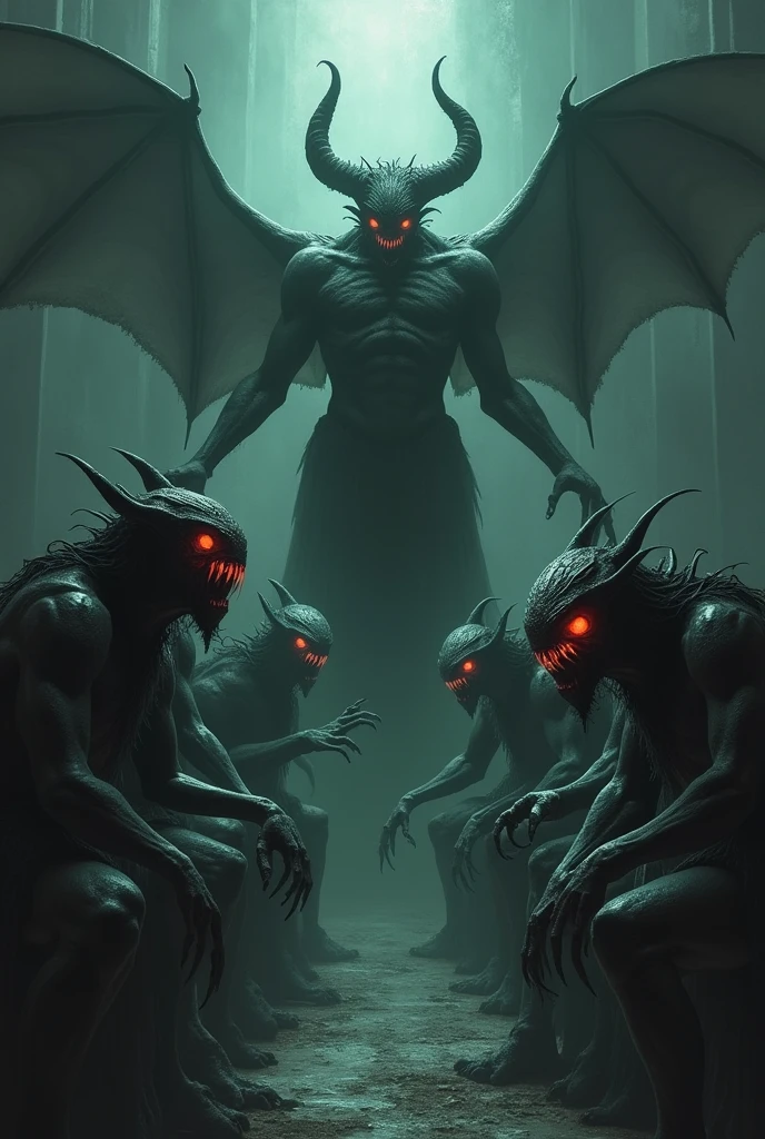 A tough stretch, Double number of devils Easy drawing 