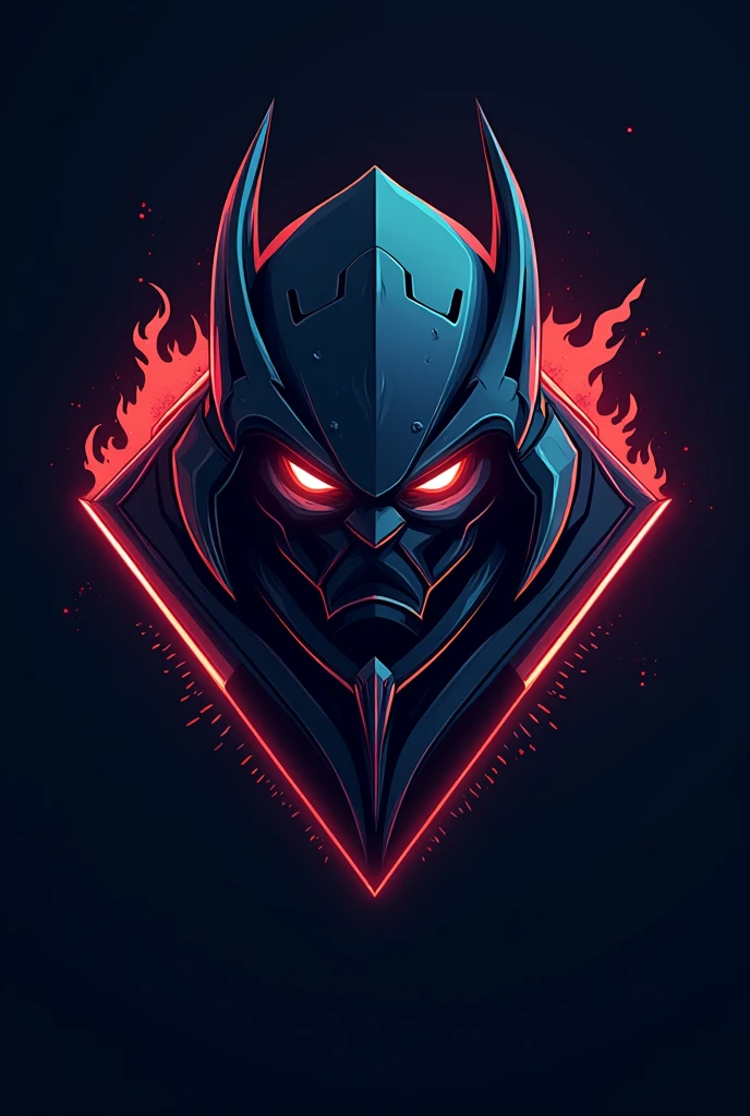 ((worst quality, low quality)), team emblem logo, 3d, centered, (Like a skull growing out of a shield emblem), 'TZK' written in cursive font, ((eyes glow red)), Shinigami's Scythe shining in seven colors, blue flame, masterpiece,best quality,ultra detailed,
