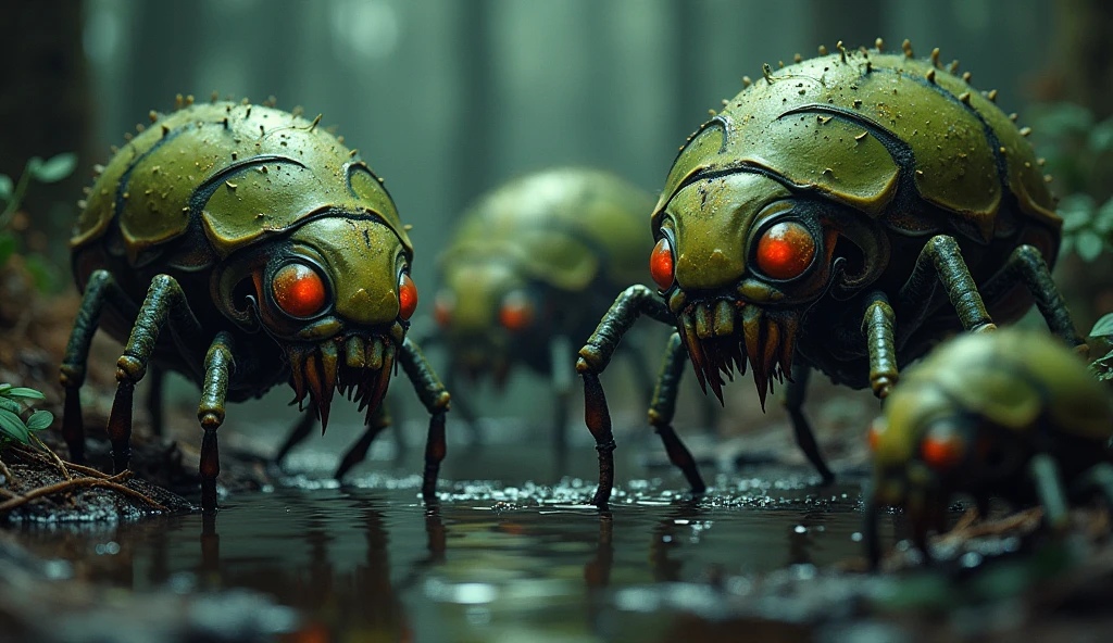 Mosquitoes boss tech ai 3d cartoon type realistic image